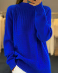 Helvano | Gerippter Rollkragenpullover für Damen