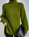 Helvano | Rollkragenpullover mit Raglanärmeln für Damen