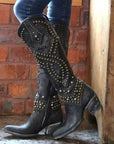 Helvano | Cowboystiefel mit Absatz für Damen