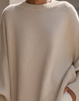 Helvano | Oversized Rippstrick-Pullover für Damen