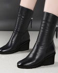 Helvano | Wadenhohe Keilstiefel für Damen