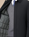 Helvano | Herren Blazer mit Reverskragen und Reissverschluss