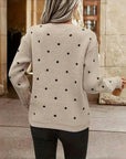 Helvano | Damen-Strickpullover mit Punkten