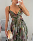 Helvano | Maxikleid mit Blumenmuster für Damen