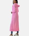 Helvano | Lange Damen-Strickjacke mit Kapuze