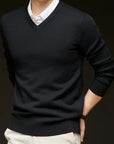 Helvano | Herren Strickpullover mit V-Ausschnitt