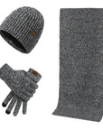 Helvano | Winterset für Herren – Mütze, Schal & Handschuhe