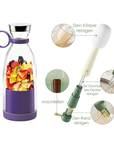 Helvano | Tragbarer Smoothie-Mixer mit USB-Aufladung
