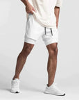 Helvano | 2-in-1 Sportshorts mit Innenhose für Herren