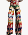 Helvano | Florale Retro-Hose für Damen