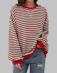 Helvano | Gestreiftes Langarm-Sweatshirt für Damen