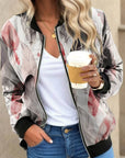 Helvano | Damen Bomberjacke mit Blumenmuster