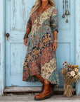 Helvano | Ethno Kleid mit Print für Damen