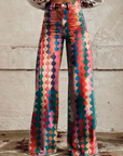 Helvano | Bohème Hose mit weitem Bein für Damen