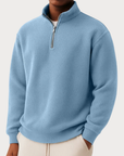 Helvano | Herren Strickpullover mit Zip-Kragen