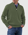Helvano | Herren Troyer-Pullover mit Halbreissverschluss