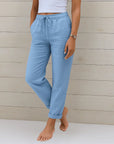 Helvano | Stretch-Leinenhose für Damen