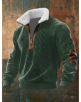 Helvano | Fleece-Pullover mit Stehkragen für Herren