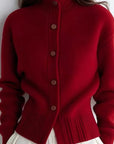 Helvano | Strickjacke mit Stehkragen für Damen