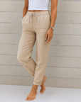 Helvano | Stretch-Leinenhose für Damen