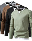 Helvano | V-Neck Feinstrick-Pullover für Herren