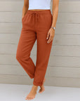 Helvano | Stretch-Leinenhose für Damen