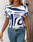 Helvano | Damen T-Shirt mit abstraktem Print