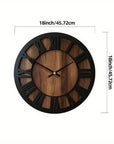 Helvano | Wanduhr aus Holz mit römischen Ziffern
