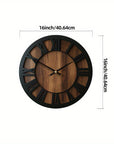 Helvano | Wanduhr aus Holz mit römischen Ziffern