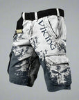 Helvano | Cargo-Shorts mit Print und Mehrfachtaschen für Herren