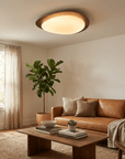 Helvano | Runde LED-Deckenleuchte mit Holzoptik