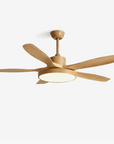 Helvano | Deckenventilator mit Licht in Holzoptik