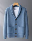 Helvano | Herren Strickjacke mit Knopfleiste