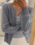 Helvano | Weiche Strickjacke mit Knöpfen für Damen