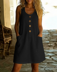 Helvano | Sommerkleid mit Knopfleiste für Damen