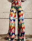 Helvano | Florale Retro-Hose für Damen