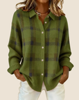 Helvano | Kariertes Damen-Pullover mit Kragen