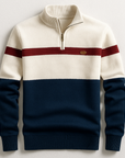 Helvano | Herren-Pullover mit Zip-Kragen