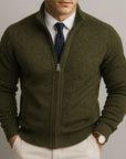 Helvano | Herren-Strickjacke aus Wollmischung