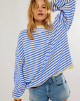Helvano | Oversized Streifen-Pullover für Damen