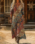 Helvano | Ethno Kleid mit Print für Damen