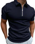 Helvano | Modernes Herren-Poloshirt mit kurzem Zip