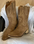 Helvano | Bestickte Vintage-Stiefel für Damen