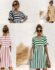 Helvano | Gestreiftes Strandkleid für Damen
