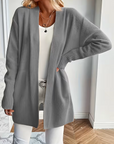 Helvano | Lockere offene Strickjacke für Damen