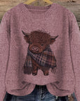 Helvano | Strickpullover mit Rundhalsausschnitt für Damen
