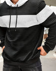 Helvano | Strukturierter Colorblock-Hoodie für Herren