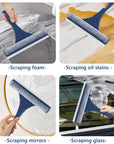 Helvano | 2-in-1 Fensterwischer mit Teleskopstiel