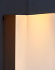 Helvano | Solar-Wandleuchte mit Glasschirm in Schwarz