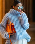 Helvano | Damen Rollkragenpullover aus Strick